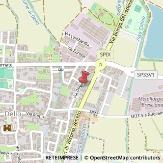 Mappa Via Don G. Tinti, 12/14, 25020 Dello, Brescia (Lombardia)