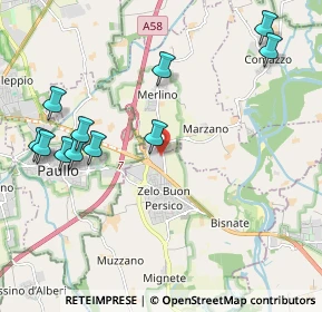 Mappa Strada Provinciale per Merlino, 26839 Zelo buon Persico LO, Italia (2.37545)