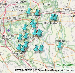 Mappa Strada Provinciale per Merlino, 26839 Zelo buon Persico LO, Italia (6.704)