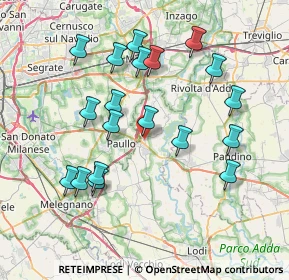 Mappa Strada Provinciale per Merlino, 26839 Zelo buon Persico LO, Italia (7.58632)