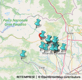 Mappa Via Marconi, 10085 Pont Canavese TO, Italia (10.64313)