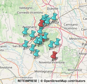 Mappa Via Palladio, 36040 Grancona VI, Italia (10.222)