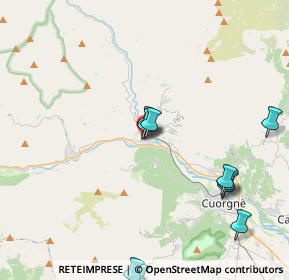 Mappa Via Caviglione, 10085 Pont Canavese TO, Italia (5.04727)