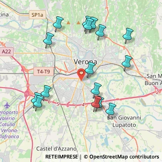 Mappa Via Tombetta 29 II, 37135 Verona VR, Italia (4.55438)