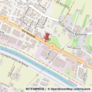 Mappa Via venezia 143, 35010 Vigonza, Padova (Veneto)