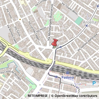 Mappa Via Enrico Toti,  3, 35135 Padova, Padova (Veneto)