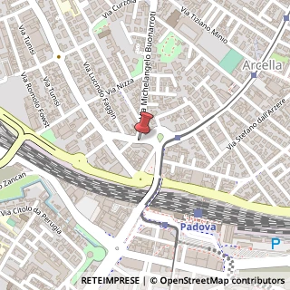 Mappa Via Enrico Toti, 17, 35135 Padova, Padova (Veneto)