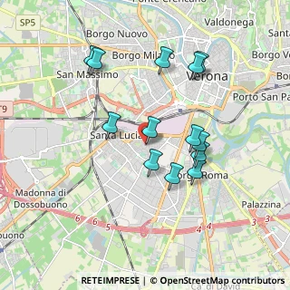 Mappa Via Ottavio Caccia, 37121 Verona VR, Italia (1.70385)