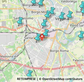 Mappa Via Ottavio Caccia, 37121 Verona VR, Italia (2.78867)