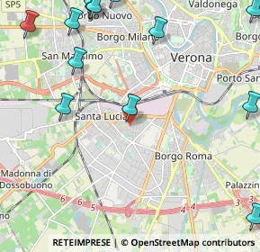 Mappa Via Ottavio Caccia, 37121 Verona VR, Italia (3.15769)