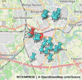 Mappa Via Ottavio Caccia, 37121 Verona VR, Italia (1.6235)