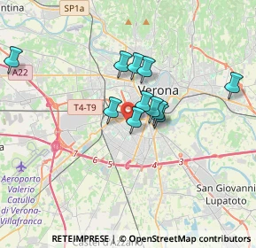 Mappa Via Ottavio Caccia, 37121 Verona VR, Italia (2.65273)