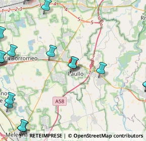 Mappa Via Salvo D'Acquisto, 20067 Paullo MI, Italia (6.893)