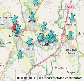 Mappa Via Salvo D'Acquisto, 20067 Paullo MI, Italia (1.77)