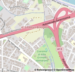 Mappa Via Tiziano, 35027 Vigonza PD, Italia (0.272)
