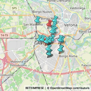 Mappa Via Serchio, 37136 Verona VR, Italia (1.091)