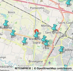 Mappa Via Erofilo, 35136 Padova PD, Italia (2.74545)