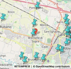 Mappa Via Erofilo, 35136 Padova PD, Italia (3.1505)