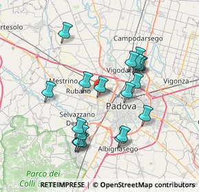 Mappa Via Erofilo, 35136 Padova PD, Italia (7.01842)