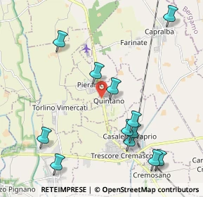 Mappa Via Creme Vailate, 26017 Pieranica CR, Italia (2.35917)