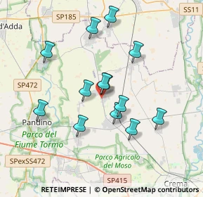 Mappa Via Creme Vailate, 26017 Pieranica CR, Italia (3.24231)