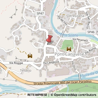 Mappa Via Fulvio Ottorino Roscio, 1, 10085 Pont Canavese, Torino (Piemonte)