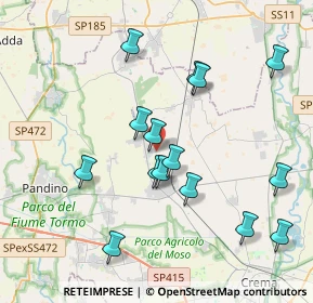 Mappa Via Stazione, 26017 Quintano CR, Italia (3.90333)