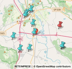 Mappa E25, 10015 Ivrea TO, Italia (4.43273)