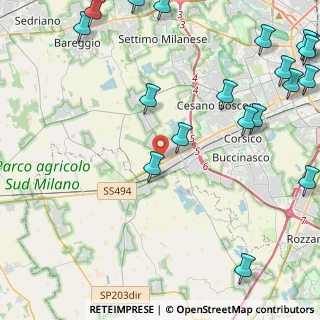 Mappa Via Emilio Caldara, 20090 Trezzano sul Naviglio MI, Italia (6.6755)