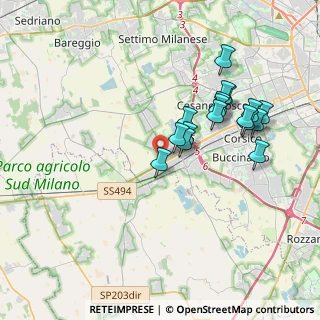 Mappa Via Emilio Caldara, 20090 Trezzano sul Naviglio MI, Italia (3.47059)