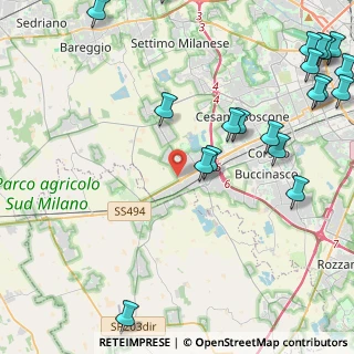 Mappa Via Emilio Caldara, 20090 Trezzano sul Naviglio MI, Italia (6.243)