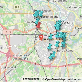 Mappa Via Ghetto, 37137 Verona VR, Italia (1.966)