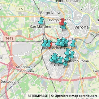 Mappa Via Ghetto, 37137 Verona VR, Italia (1.439)