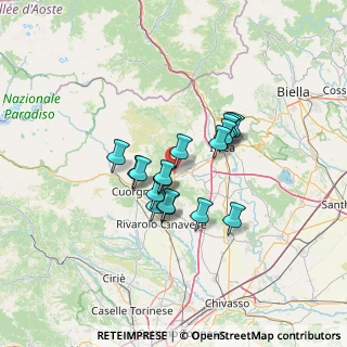 Mappa Località Crose, 10080 Baldissero Canavese TO, Italia (9.5)