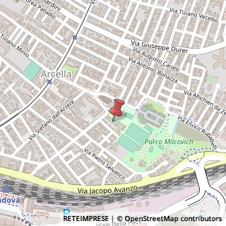 Mappa Via Giusto de' Menabuoi, 64, 35132 Padova, Padova (Veneto)