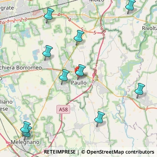 Mappa Via Vigna del Ronco, 20067 Paullo MI, Italia (6.13)