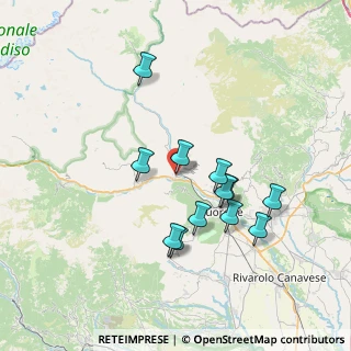 Mappa Piazza XXV Aprile, 10085 Pont Canavese TO, Italia (6.58333)
