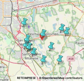 Mappa Via Fratelli Cervi, 20068 Peschiera Borromeo MI, Italia (3.5)