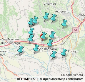 Mappa Via Dietro Mura Ovest, 37038 Soave VR, Italia (6.18667)