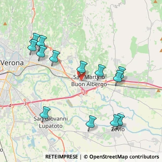Mappa Via della Repubblica, 37036 San Martino Buon Albergo VR, Italia (4.61154)