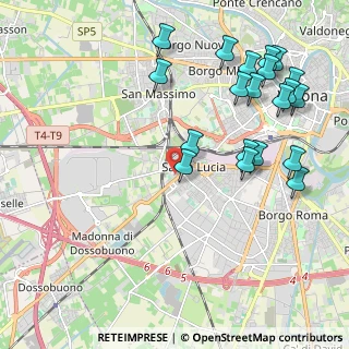 Mappa Via Monsignor L. Bellomi, 37137 Verona VR, Italia (2.438)