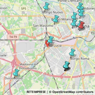 Mappa Via Monsignor L. Bellomi, 37137 Verona VR, Italia (2.97294)