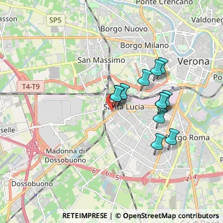 Mappa Via Monsignor L. Bellomi, 37137 Verona VR, Italia (1.55333)