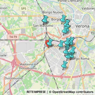 Mappa Via Monsignor L. Bellomi, 37137 Verona VR, Italia (1.90833)