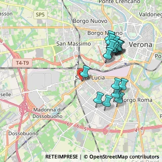 Mappa Via Monsignor L. Bellomi, 37137 Verona VR, Italia (1.968)