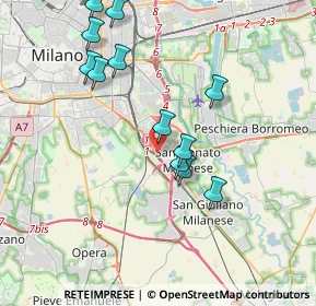 Mappa Via Konrad Adenauer, 20097 San Donato Milanese MI, Italia (3.8075)