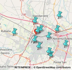 Mappa Cavalcavia Dalmazia, 35135 Padova PD, Italia (3.65833)