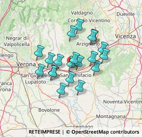 Mappa 37038 Soave VR, Italia (10.3795)