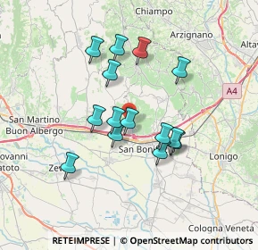 Mappa 37038 Soave VR, Italia (5.83643)