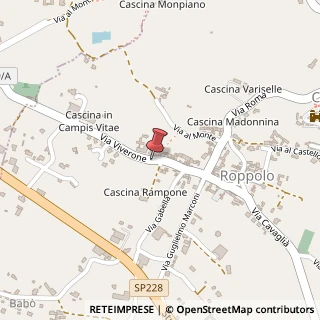 Mappa Piazza Rampone, 4, 13883 Roppolo, Biella (Piemonte)
